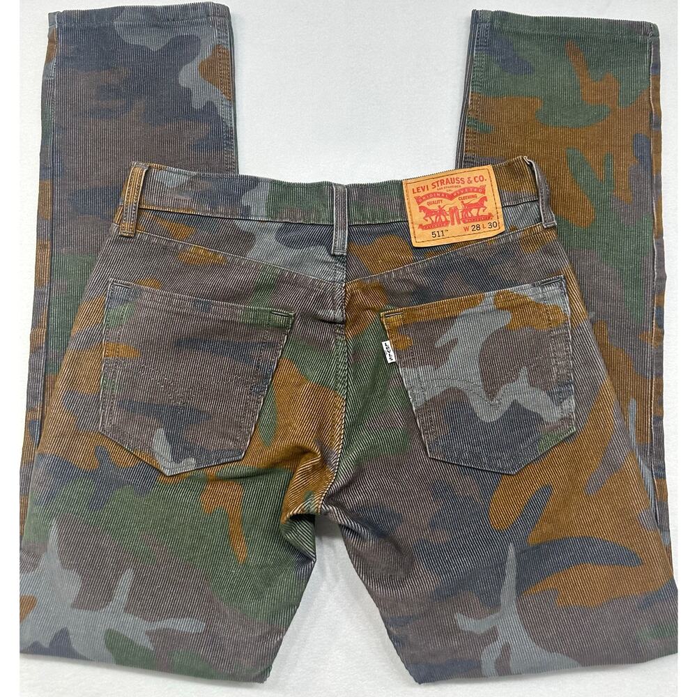 Levi’s 511 Slim Fit Camouflage Corduroy Jeans Men’s Size 28x30
